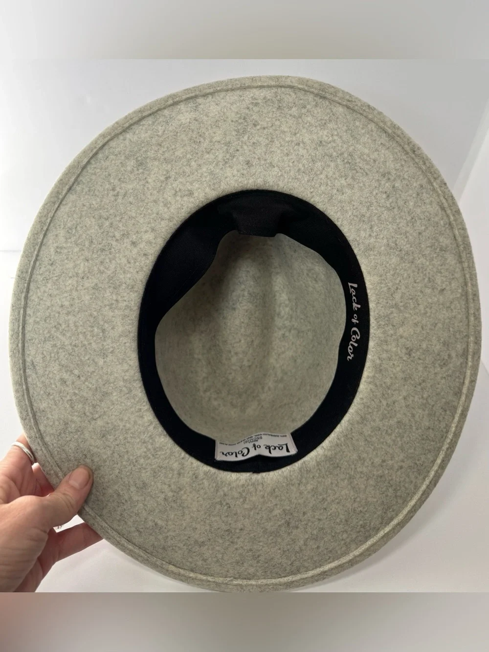 Lack of Color The Mack Wool Fedora Hat Grey Size Small 55cm
